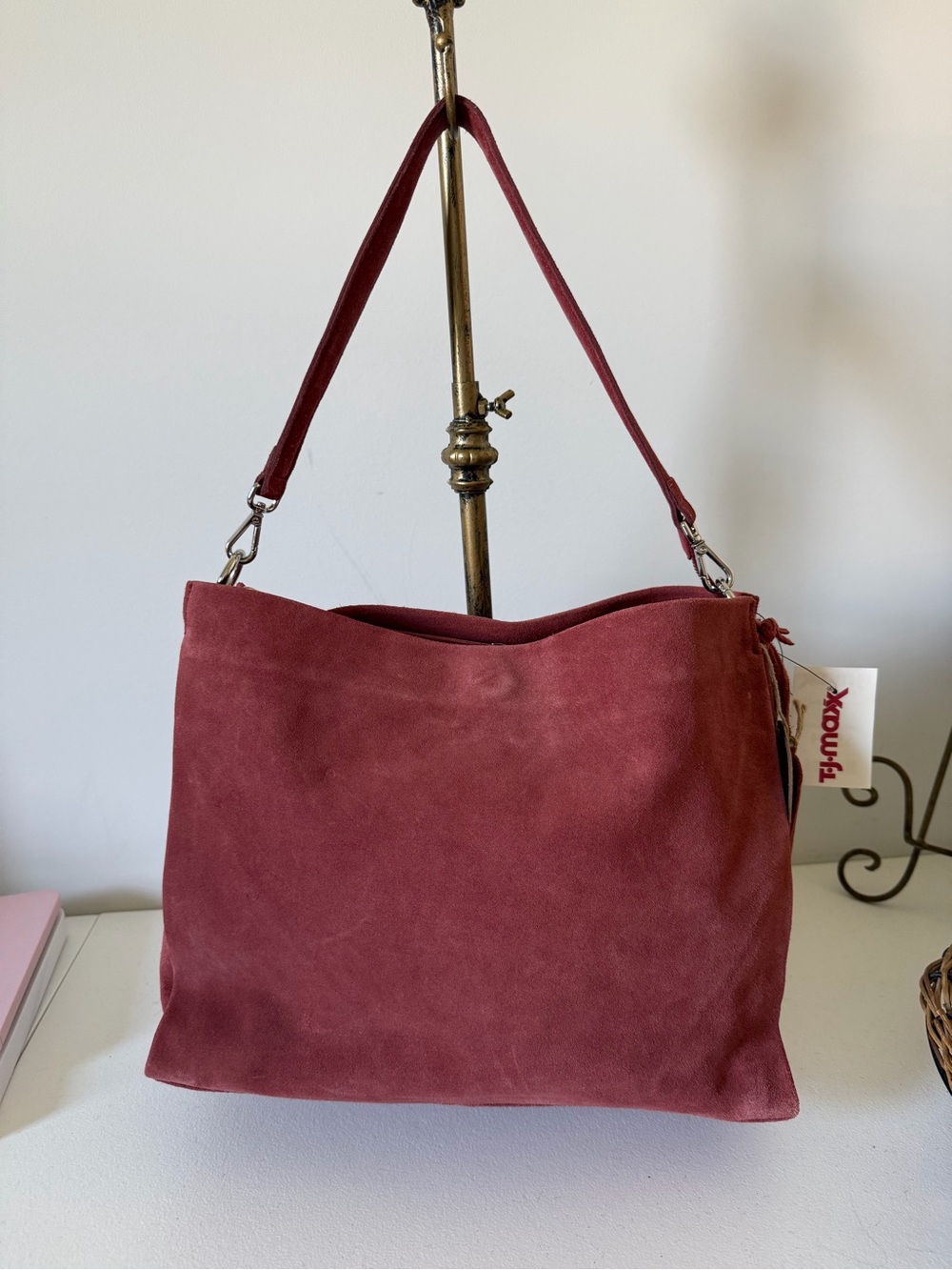 Suede Hobo Bag NWT by Made in India NWT
